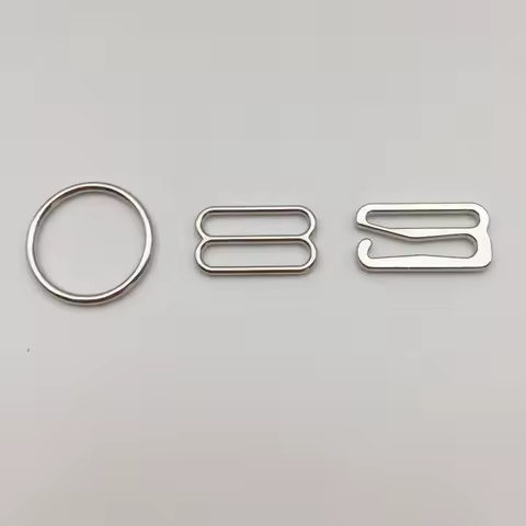 Dropshipping 500pcs/lot Silver alloy Underwear elastic Ring Slider Hook Bra Strap Adjusters 089