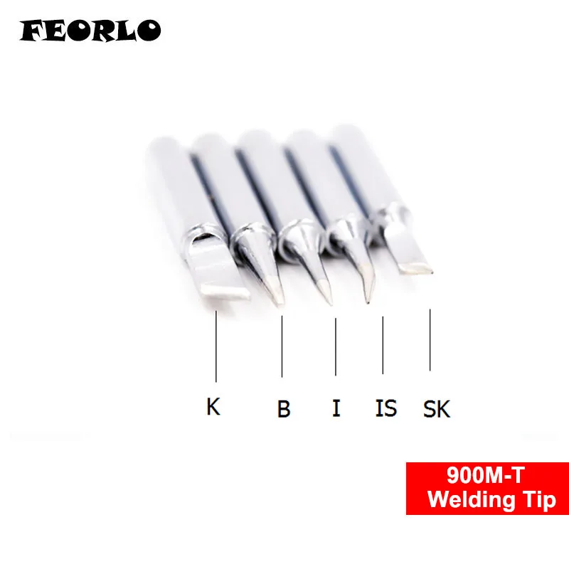 FEORLO Soldering Iron Tip 900M-T- I B K IS SK for Hakko 936 Soldering Rework Station esd 907 handle free shipping