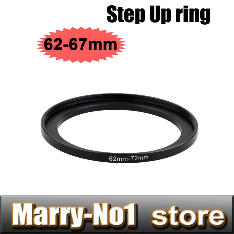 

wolesale 100pcs 62-67MM 62 to 67MM Metal Step Up Rings Lens Adapter Free shipping +Tracking Number