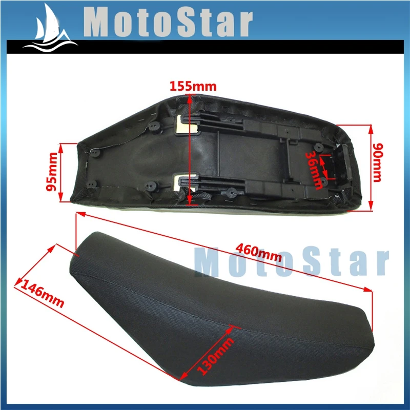 Tall Foam Seat For 50cc-160cc Chinese CRF50 XR5 SSR YCF IMR Atomik Thumpstar BSE Apollo Pit Dirt Moto Trail Bike