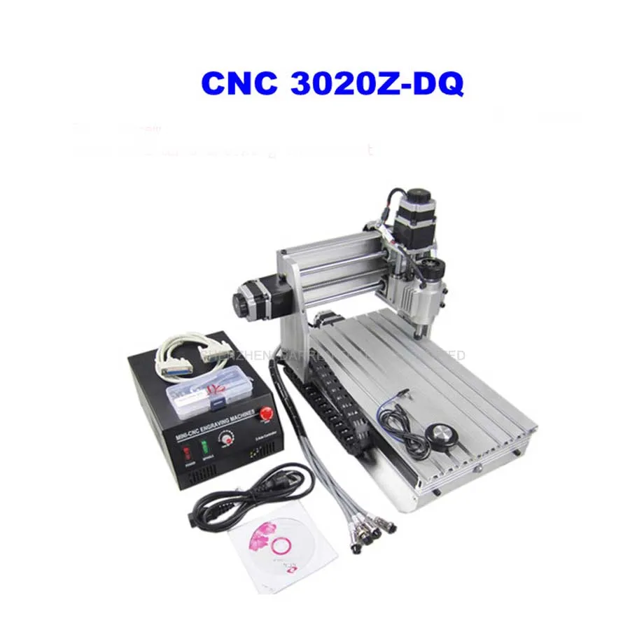 

3 Axis 3020Z-DQ CNC Router Engraver Cutting Machine CNC 3020 with Ball Screw + 20x 3.175mm 1/8" Tungsten Carbide Cutter