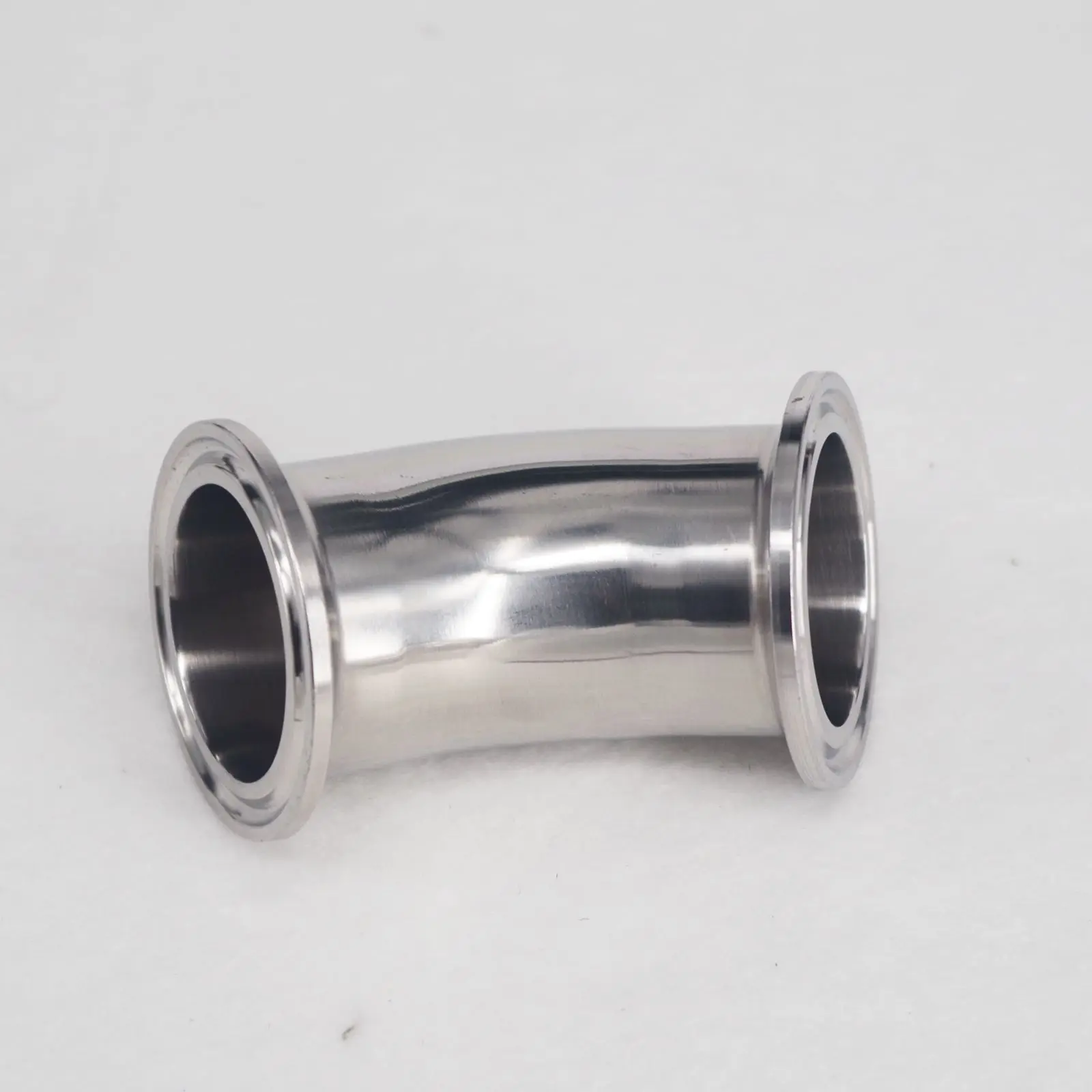 Fit Tube O.D 38mm Tri Clamp 1.5" Ferrule O.D 50.5mm 304 Stainless Steel 45 Degree Elbow Sanitary Pipe Fitting