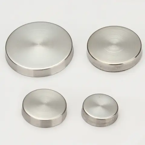 4Pcs 16Mm/19Mm/22Mm/25Mm/30Mm/40Mm 광고 스탠드 오프 커버 스테인레스 스틸 304 플랫 장식 캡 커버 가구 하드웨어