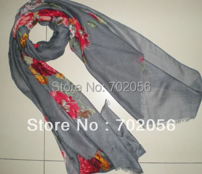 Faux wool feeling floral Scarf wrap shawl Scarves scarf poncho mixed color 10pcs/lot #3325