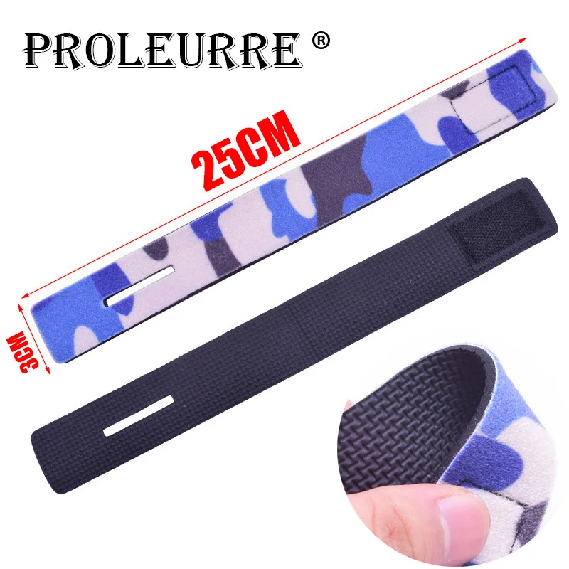 1pcs New Fishing Tools Rod Tie Strap Belt Tackle Elastic Wrap Band Pole Holder Accessories Diving Materials Non Slip Firm