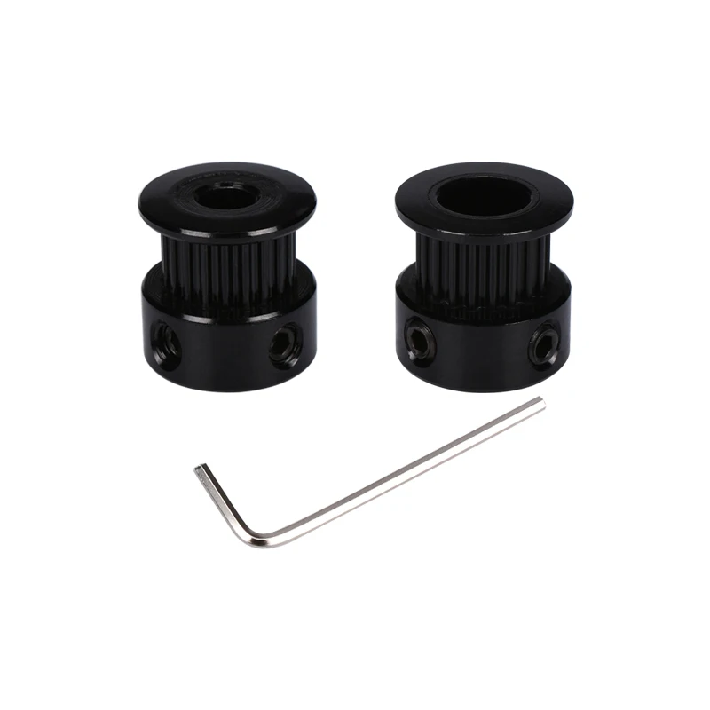 GT2 Timing Pulley synchronous wheel aluminum black 20 teeth bore 8mm 5mm for 2GT Timing Belt width 6mm 3d printer part