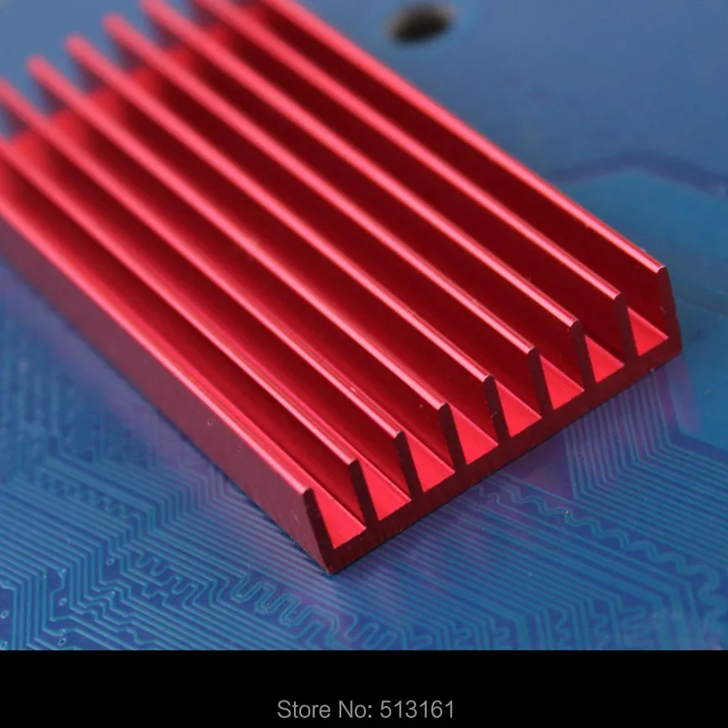 10 Pieces Gdstime 60x30x8mm Aluminum Heatsink Red Bitfury Radiator Cooler For USB