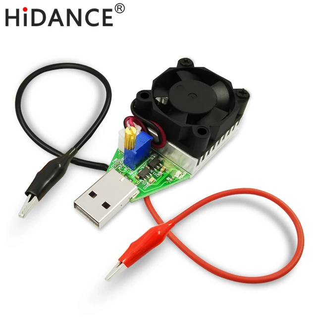 Usb dc obciążenie rezystor power bank baterii testowania pojemności ładowarka regulowany prąd stały stała napięcia starzenia się rozładowania