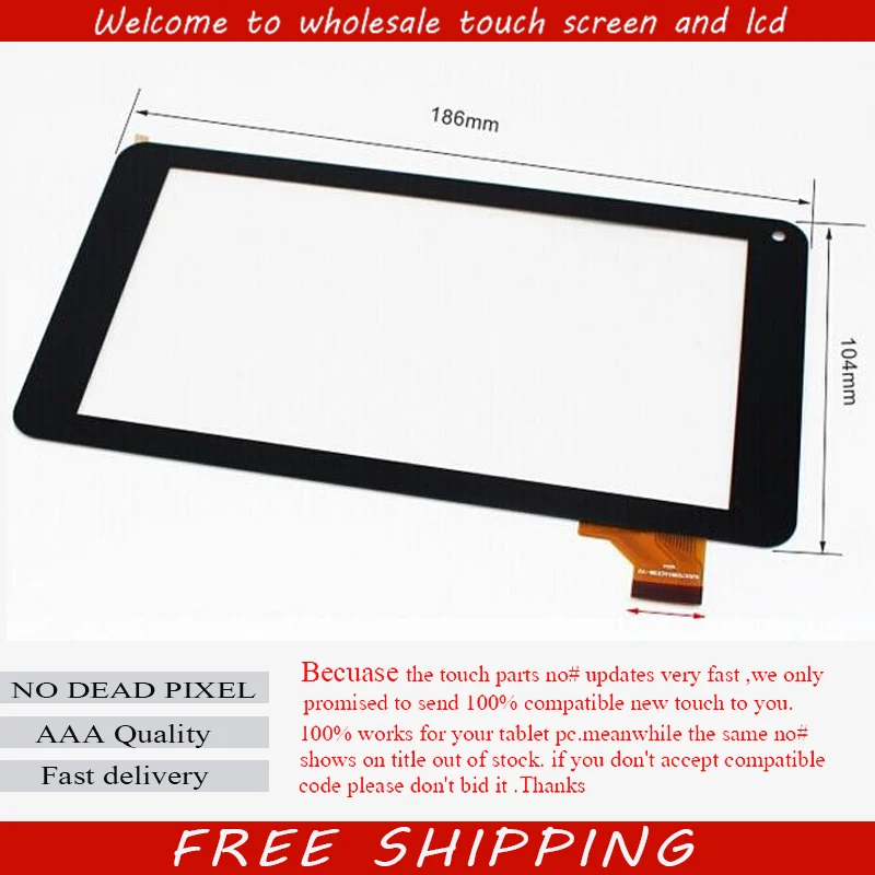 

New 7" Treelogic Brevis 710 DC Tablet Capacitive 186*104mm touch screen panel Digitizer Glass Sensor Replacement FreeShipping