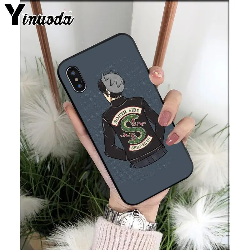 Yinuoda American TV Riverdale South Side Serpents Snake High Quality Phone Case for iPhone 5 5Sx 6 7 7plus 8 8Plus X XS MAX XR