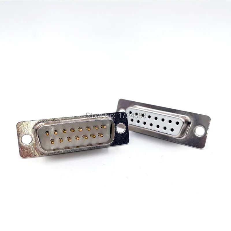 10PCS DB15 connector core VGA Plug connector 2row 3 row  hole/pin  female Male port socket adapter D Sub DP15 image 4