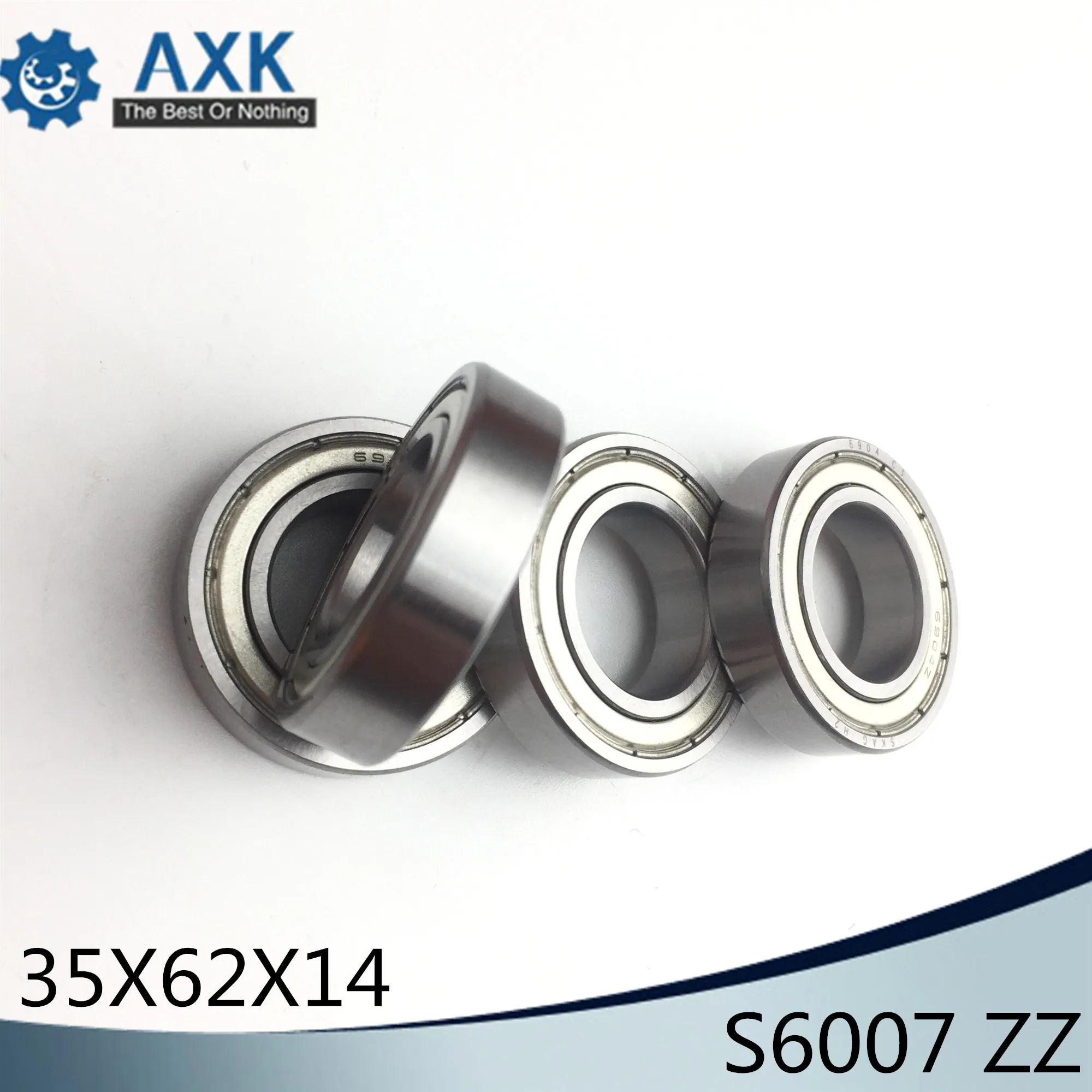 

Подшипник S6007ZZ 35*62*14 мм (2 шт.) ABEC-1 S6007 Z ZZ S 6007 440C, шарикоподшипники из нержавеющей стали 6007z