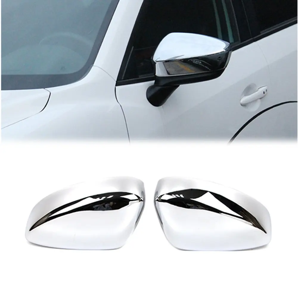 

For Mazda CX-5 CX5 2017 2018 2019 2020 2021 Rearview Side Wing Mirror Cover Chrome Molding Exterior Trim