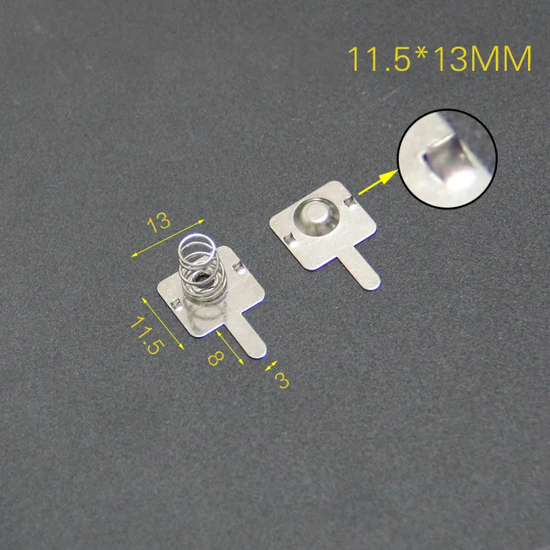 

1000pairs AA No. 5 battery chip 11 * 13 / 13.5 / 29MM spring contact piece battery box positive and negative monopolar battery