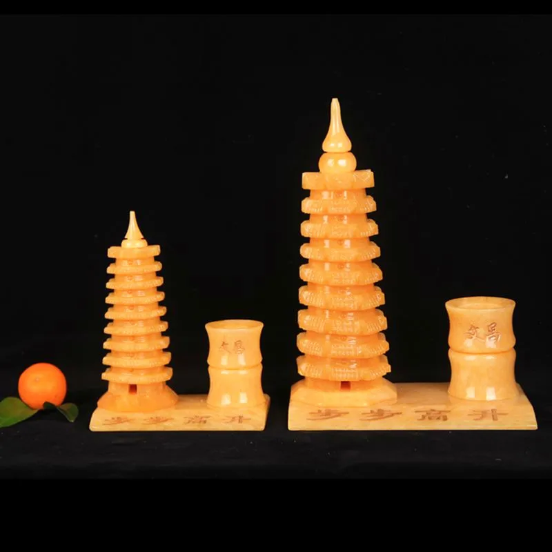 Natural Topaz brush tower of Wenchang will be promoted step by step student gifts crafted school