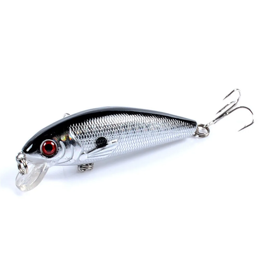 1pcs Minnow Fishing Lure Hard Artificial Bait 3D Eyes 7.2cm 8.7g Wobblers Crankbait Floating Plastic Baits Minnow Pesca