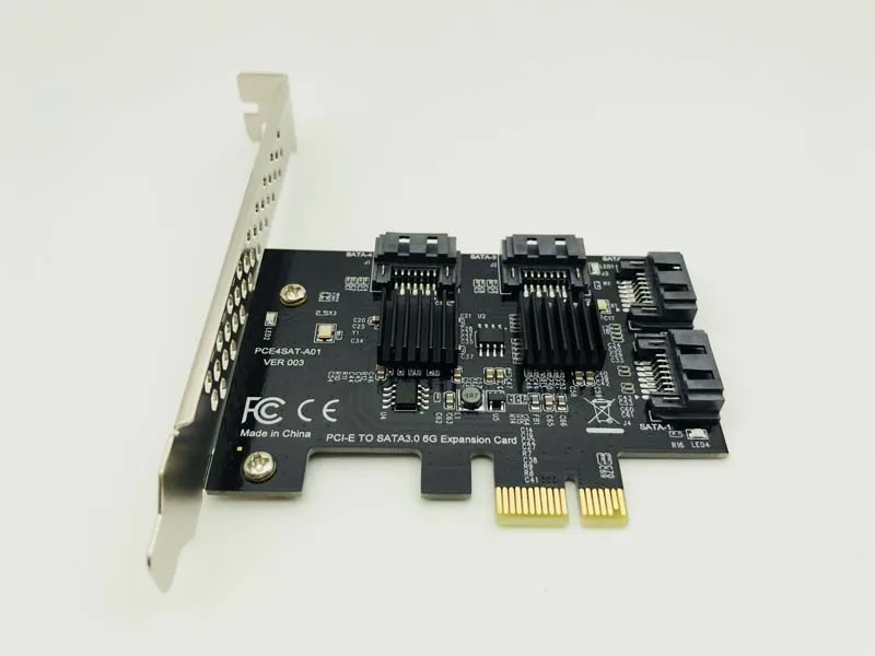 4-Port SATA PCIE to SATA Card PCIE Adapter PCI Express to SATA3.0 Converter 6G Expansion Controller Card Adapter IPFS