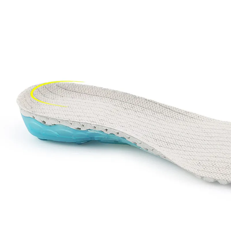 FOOTOUR Silicone Gel Orthopedic Insoles Shock Absorbant Pads Foot Care for Plantar Fasciitis Pain Relieve Running Sport Insoles