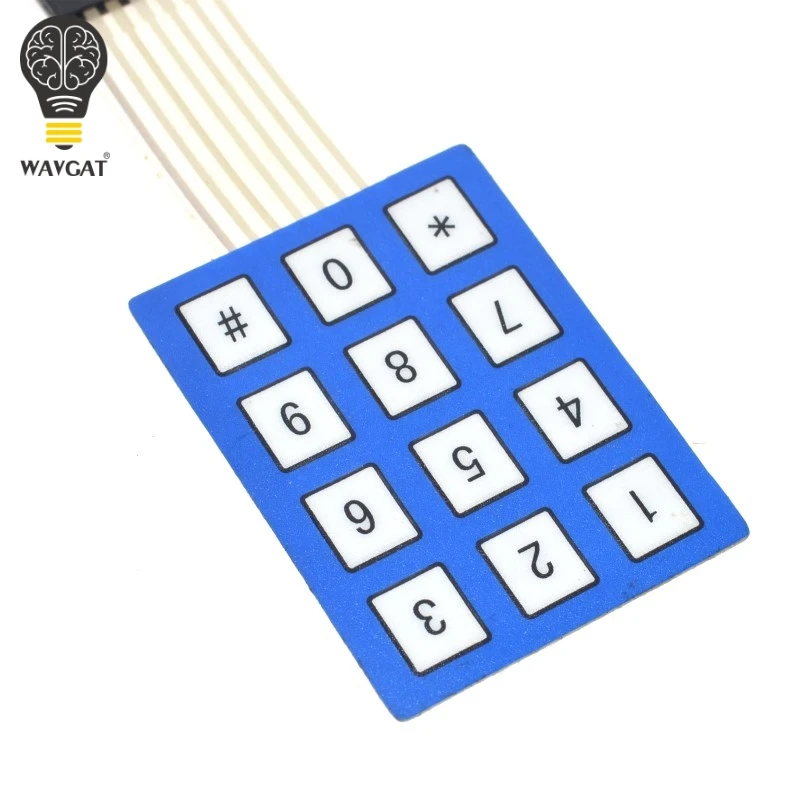 3x4 Matrix Array Membrane Switch Keypad 12 Key 4*3 4X3 Keyboard 3*4 Keys Display Switch Control Panel For DIY