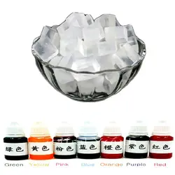 Base de sabão transparente glicerina pigmentos especiais para sabão artesanal DIY, cor 10 mlx7, 500g