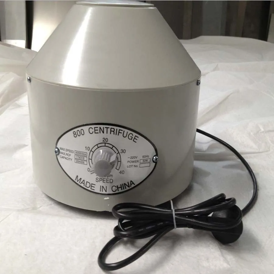 220V/50hz Desktop Electric Laboratory Centrifuge Medical Centrifuge With 6x20ml Work Capacity Item 800