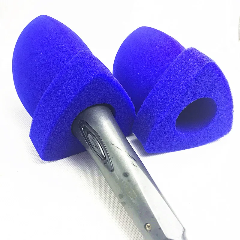 Linhuipad B03 للأغراض العامة ميكروفون الزجاج الأمامي يده هيئة التصنيع العسكري الزجاج الأمامي هيئة التصنيع العسكري رغوة يغطي شعار الطباعة للصحفي التلفزيون