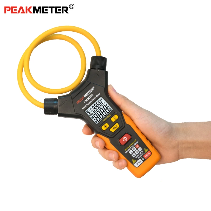Peakmeter Pm2023s Verdadeiro Rms Inteligente ac 3000a Digital Flexível Braçadeira Medidor Multímetro Handheld Tensão Atual Resistência Freqüência
