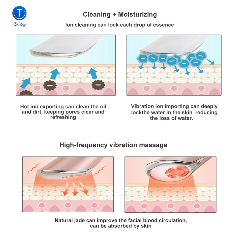 Schönheits pflege Augen massage gerät Vibration ionisches Gesichts infusion gerät Augen falten entferner lindert Augenringe Tinwong