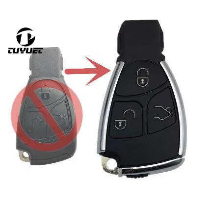 

Updated Modified 3 Buttons Flip Remote Key Shell for Benz C E S Class Folding Key Blanks