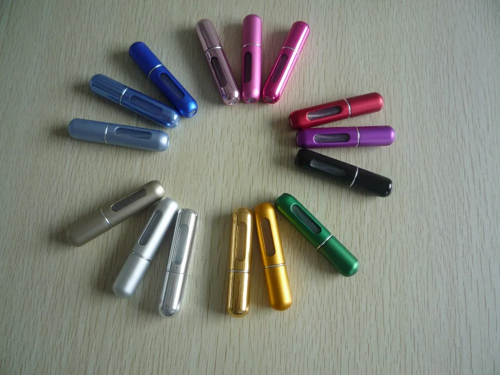 5ML Mini Refillable Perfume Atomizer Bottle for Travel Spray Scent Pump Case