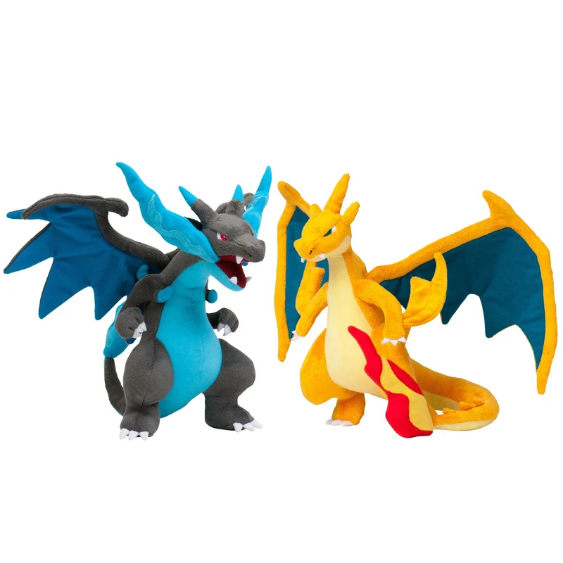 Boneco de pelúcia charizard 2 tamanhos 10 polegadas, brinquedo de pelúcia macio para crianças