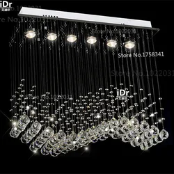 Modern k9 crystal Chandeliers lamps curtains L700xW200xH 800mm luxury Lights 100% quality guarantee