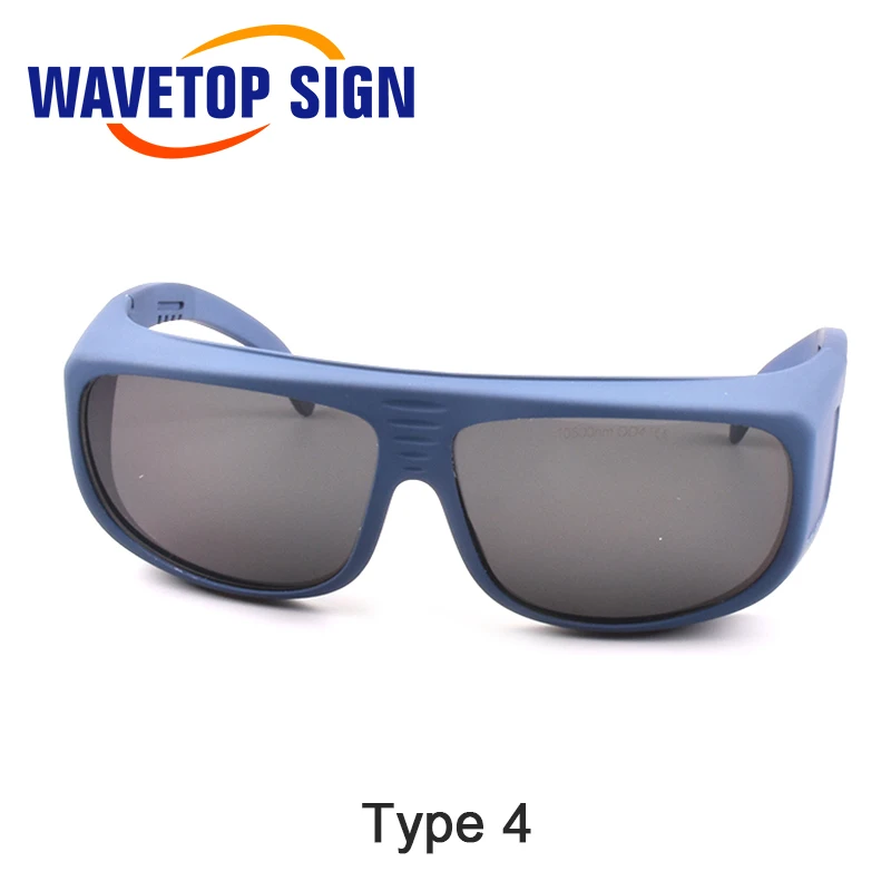 WaveTopSign TCO2 Series 10600nm เลเซอร์ความปลอดภัย Goggles Shield สำหรับ CO2 ตัดเลเซอร์แกะสลักเครื่อง