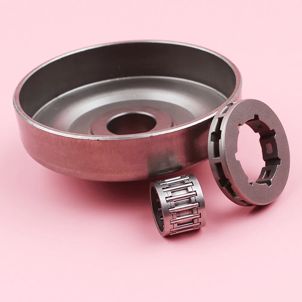 Clutch Drum .325" 7T 19mm Sprocket Rim Needle Bearing For Husqvarna 50 51 55 254 Chainsaw Spare Parts
