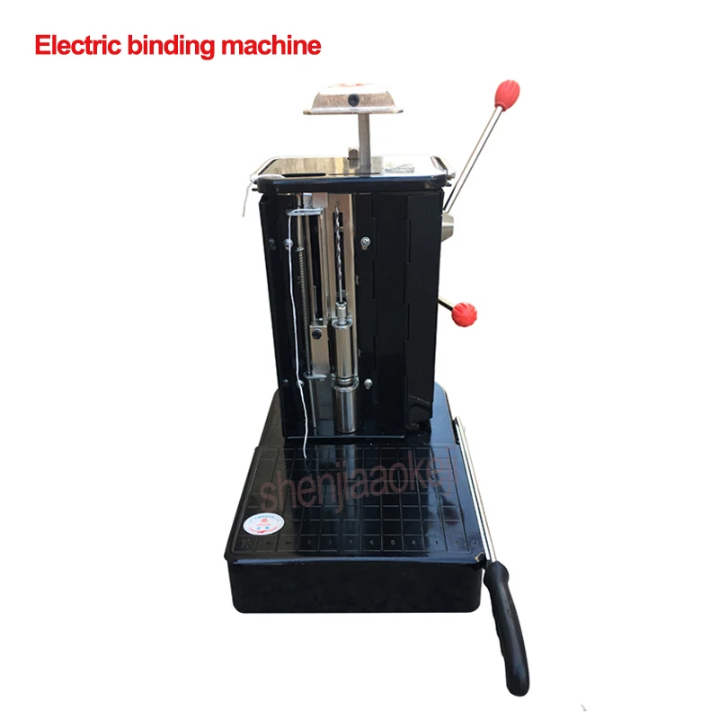 Electric binding machine YG-DS automatic threading three-hole bill file punching machine Financial voucher book binding machine