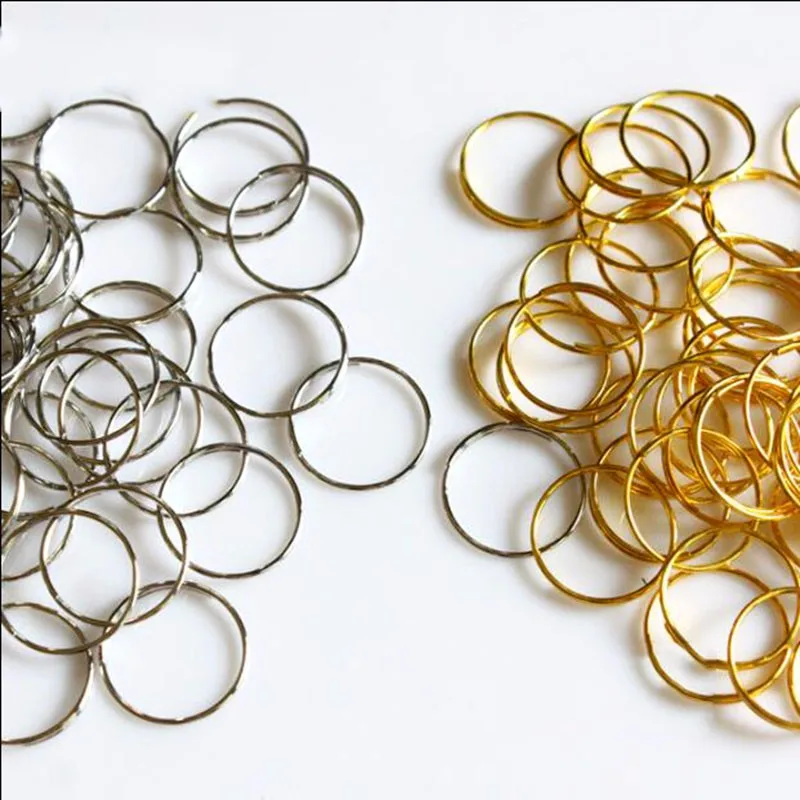 100 pièces/lot 12mm anneau en acier inoxydable or cristal lustre boule pièces perle rideau accessoires connexion perles octogonales