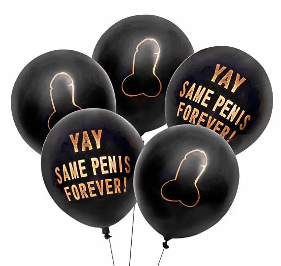 10pcs/lot 12inch Yay Same Penis Forever Balloons MATURE CONTENT Bachelorette Party Balloons Hen Party Penis Balloon party supply