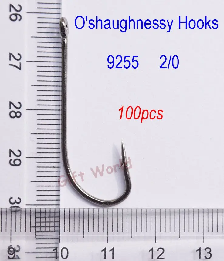 100pcs 2/0 High Carbon Steel Sharpened Octopus Fishing Hooks Coated Salt Water O'shaughnessy Fish Hook offset fishhooks