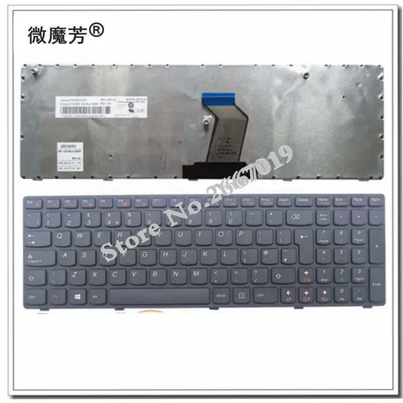 UK Laptop keyboard for LENOVO FOR Ideapad G575 G575A G570 G570AH G570G G575AC G575AL G575GL G575GX keyboard