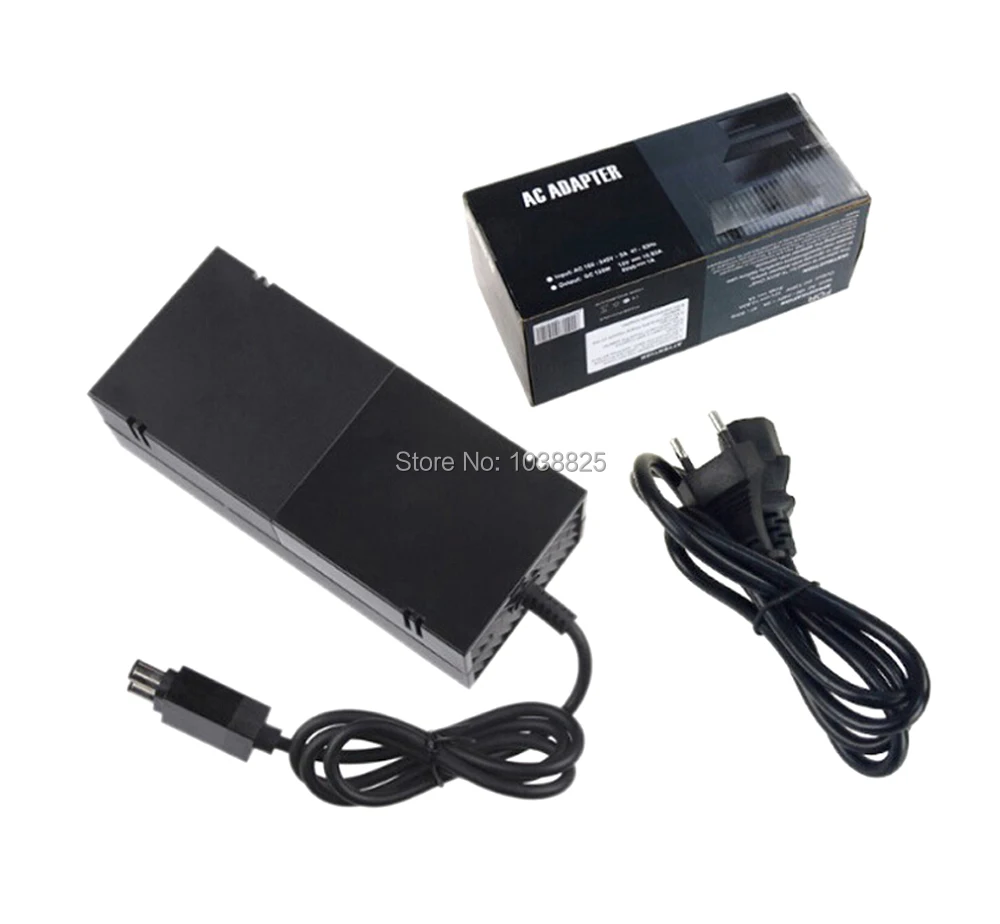 EU US Plug For Xbox One Power Supply Brick, AC Adapter Power Supply Charger Cord for Xbox One 100-240V, Black