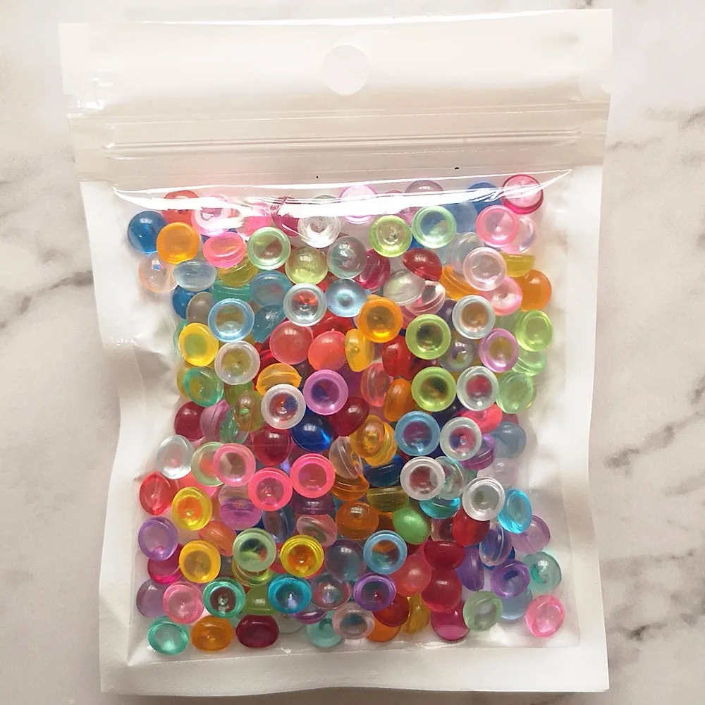 Neue 40g Klar Flache Bead Transparente Schleim Zubehör Spielzeug DIY Handgemachte Schleim Kristall Schlamm Partikel Füllung Dekoration Spielzeug