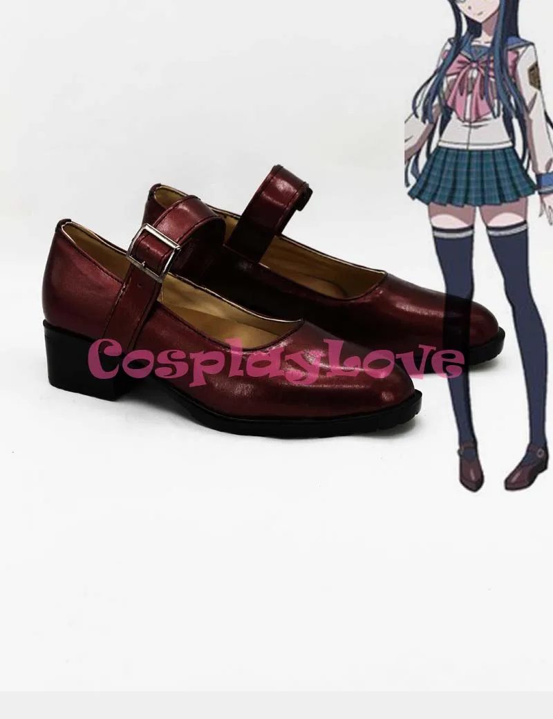 

Danganronpa Dangan Ronpa Sayaka Maizono Cosplay Shoes Boots Hand Made Custom-made For Halloween Christmas Festival CosplayLove