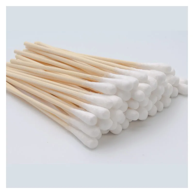 

20-100-200pcs 10cm Disposable Cotton Swab Sealed Sterile Packing Wound Disinfection Cotton Stick For Outdoor Home Personal Use