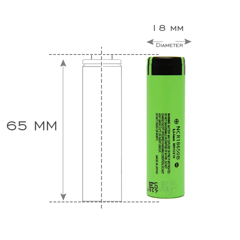 KingWei 100pcs WholeSale for Panasonic 3400mah 3.7v high drain imr 18650 battery