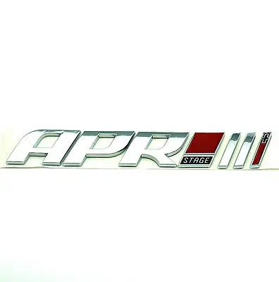 1 Pcs Drop shipping ABS APR STAGE 1+ 2+ 3+ Racing Car Emblem Badge APR STARGE 1 2 3 Plus 3D Car Stickers GOLF Car Styling