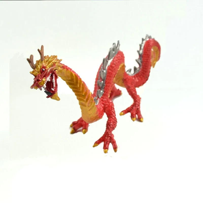 Novel and Strange Toy Chinese Dragon Model Children Imitate Dinosaur Animals Solid Cabinet Decoration Desktop Ornament Gift