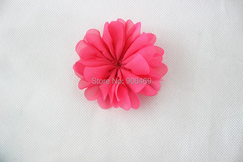 7cm Girl hair flower Ballerina Flowers Chiffon Flowers,Fabric Flowers For Headbands,Hair Accessories Unfinished 23colors