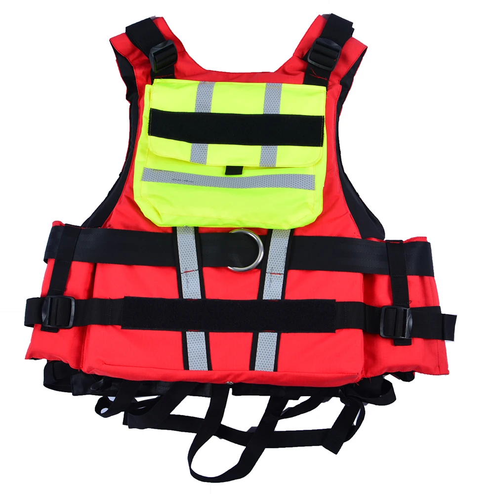 CE Certification Custom Swimming Boating Drifting Life Vest Water Sports Man Rescue Jacket Polyester Adult Life Vest Jacket