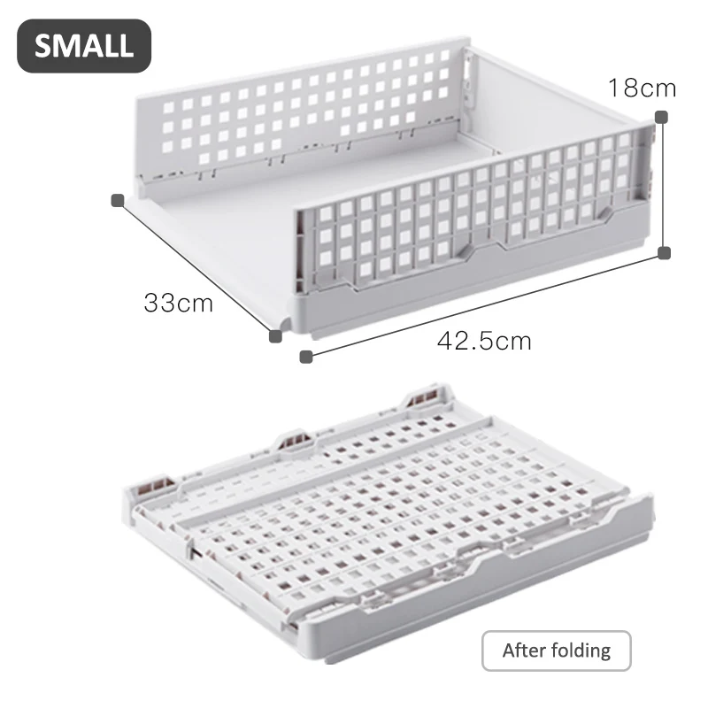 Multi-Layer Clothes Storage Box Drawer, Home Plastic Basket, Separated Wardrobe Storage Box Rack, Folding Drawer Bin for Clothes