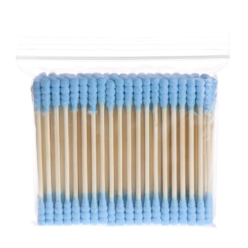 100Pcs Double Head Cosmetic Makeup Cotton Swab Women Stick Ear Cotton Buds For Medical Cleaning Tips Tools Nose Ears Wood Sticks